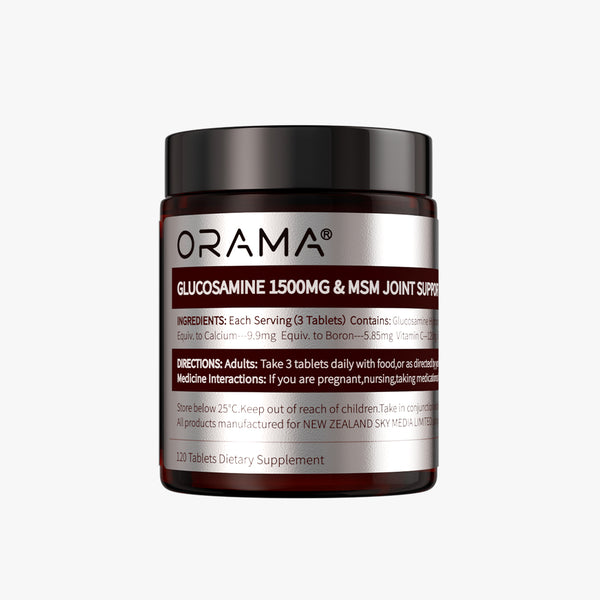 ORAMA GLUCOSAMINE 1500MG & MSM JOINT SUPPORT 120 Tablets