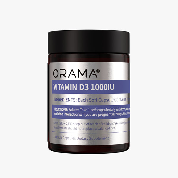 ORAMA VITAMIN D3 1000IU 180 Soft Capsules