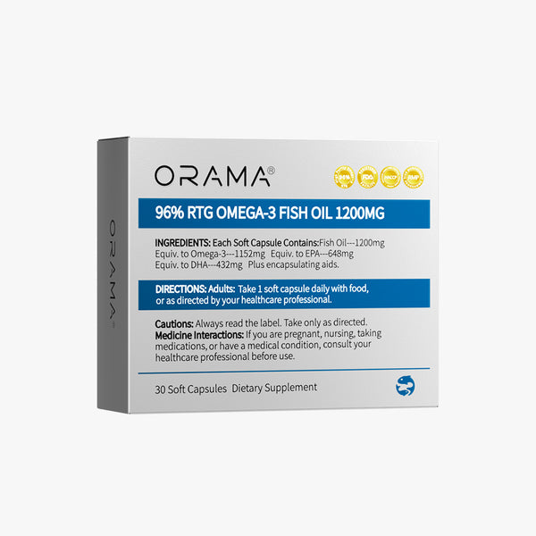 ORAMA 96% RTG OMEGA-3 FISH OIL 1200MG 30 Soft Capsules